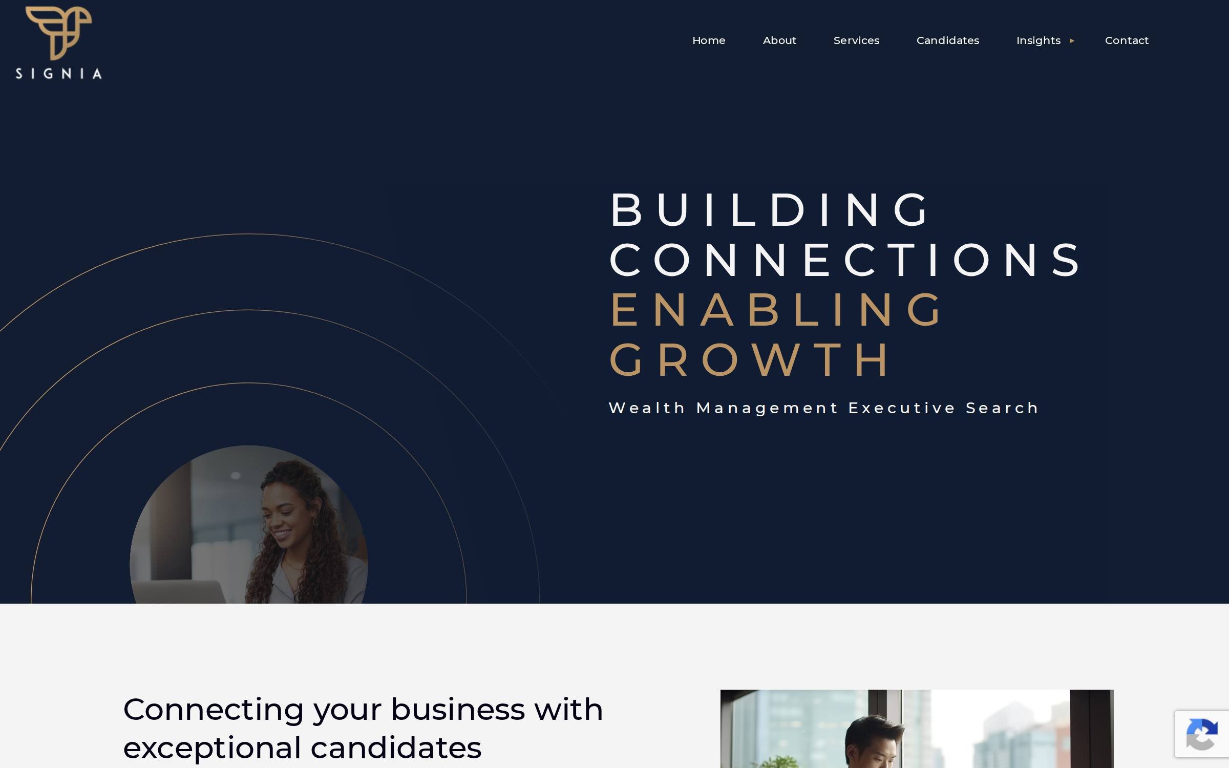 Signia Search website